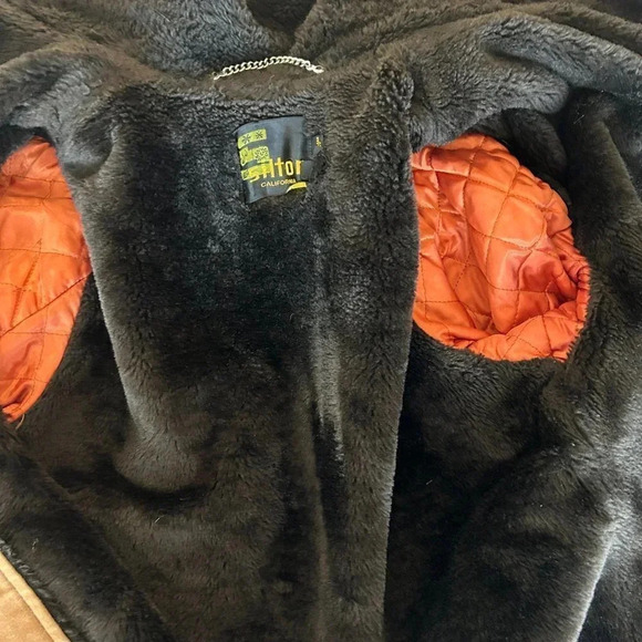 Silton California Men’s Vintage Faux Fur Lined Chore Barn Heavy Jacket - Picture 5 of 10